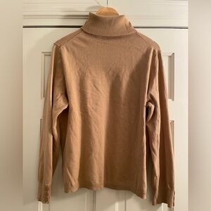 Talbots Tan Perfect Turtleneck Sweater